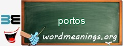 WordMeaning blackboard for portos